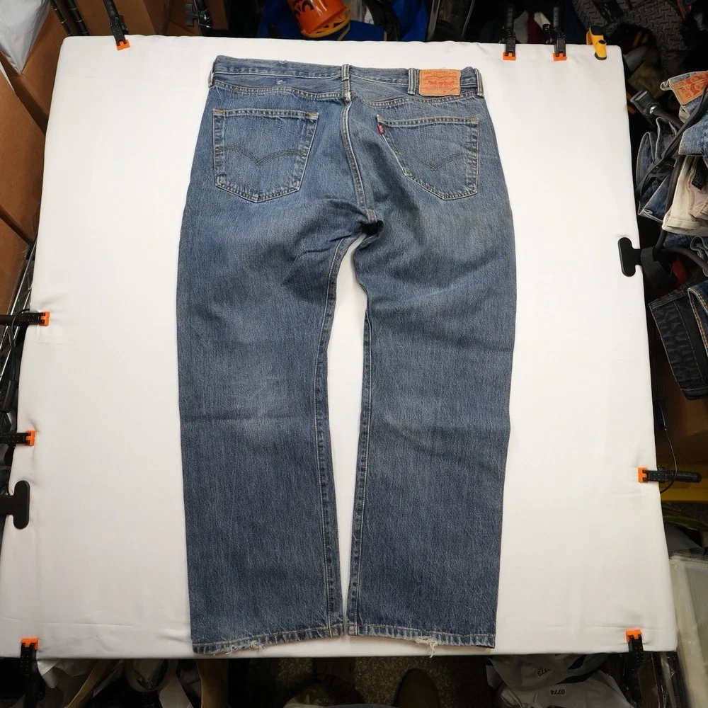 Levi's 501 Jeans‎ Mens 40X30 (39X29) Blue Denim Straight Fit Button Fly Pants